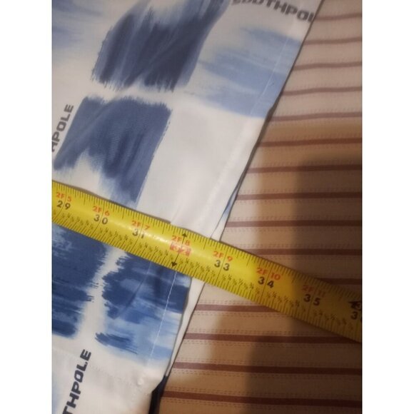 Vintage South Pole Shirt Button Up Polo Men's 2XL Blue All Over Print 90's Y2K - Picture 13 of 13